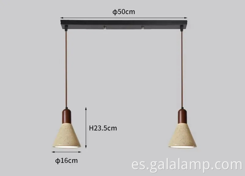 Lámpara colgante escandinava moderna para dormitorio y cocina.
